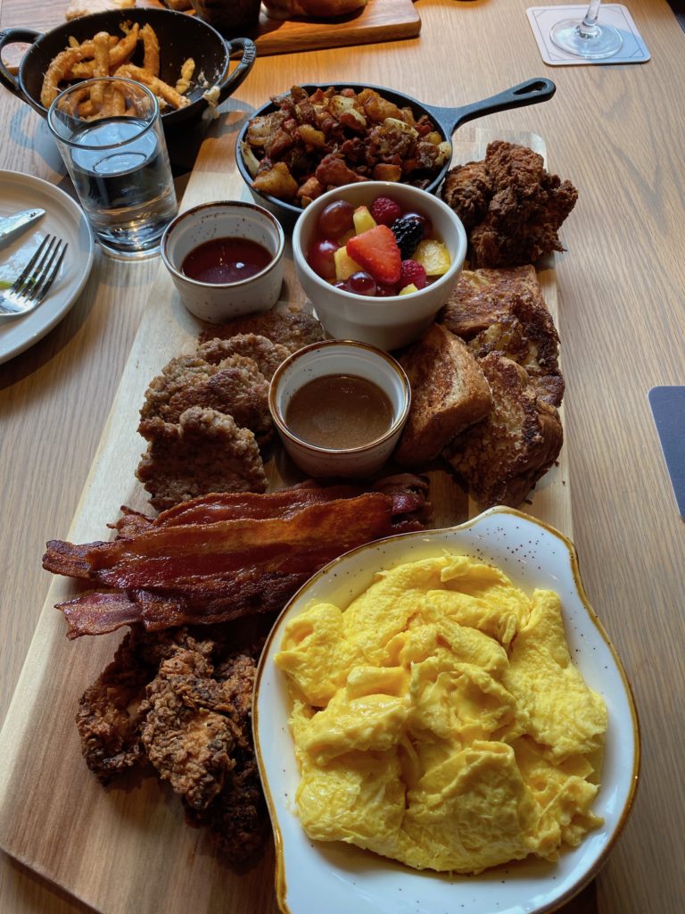The Ultimate Brunch Board at Daily Gather is a feast fit for one very hungry guy or a table of four to six diners. (Photo by Shelby Hodge)