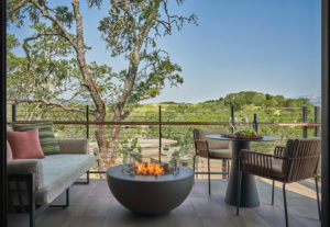 montage healdsburg patio suites fireplace (Photo by Christian Horan)