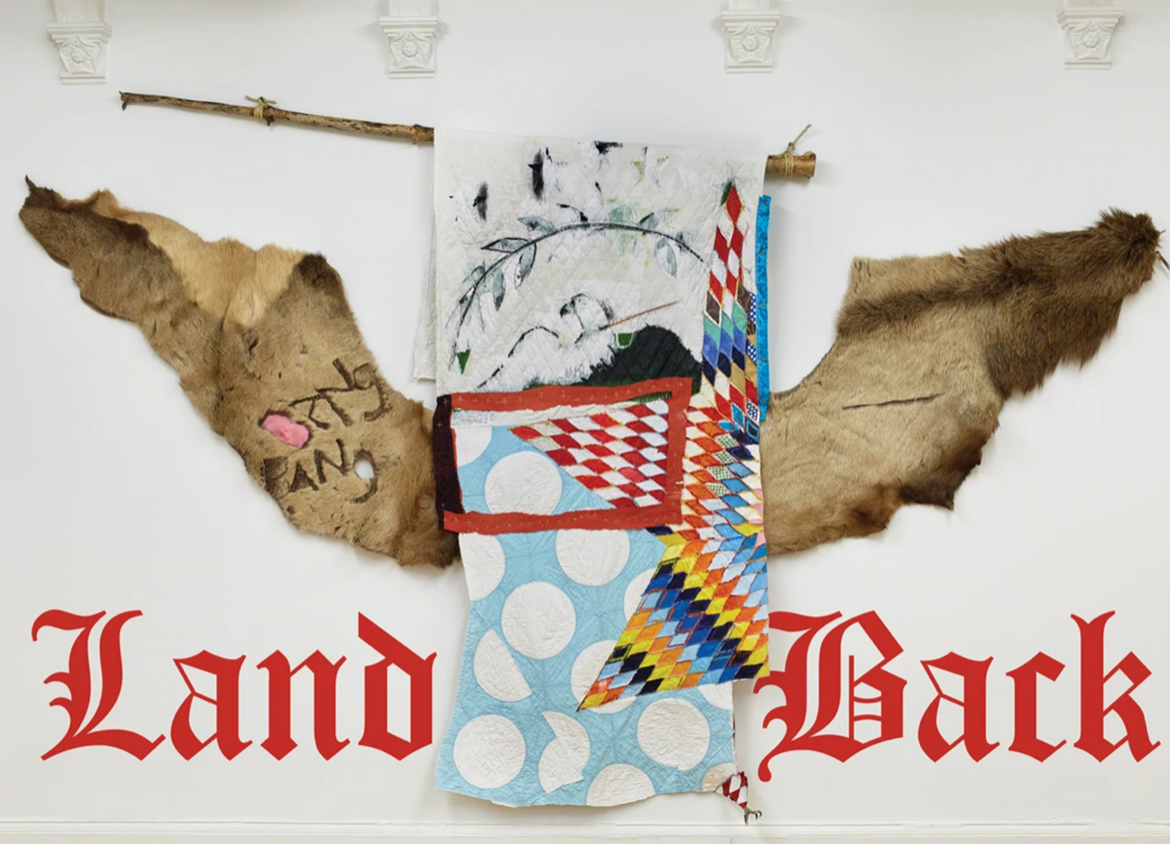 Klamath/Modoc interdisciplinary artist Natalie Ball’s Bang Bang, 2019