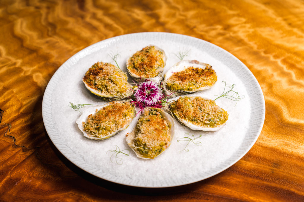 One of the seven courses on Musaafer's special Valentine's Day menu with seatings at 6 and 9 pm. (Photo by Raydon Creative)