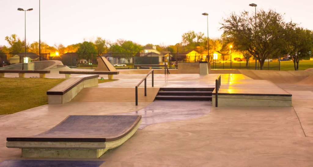 Vandergriff Skate Park in Arlington was also designed by New Line Skateparks.