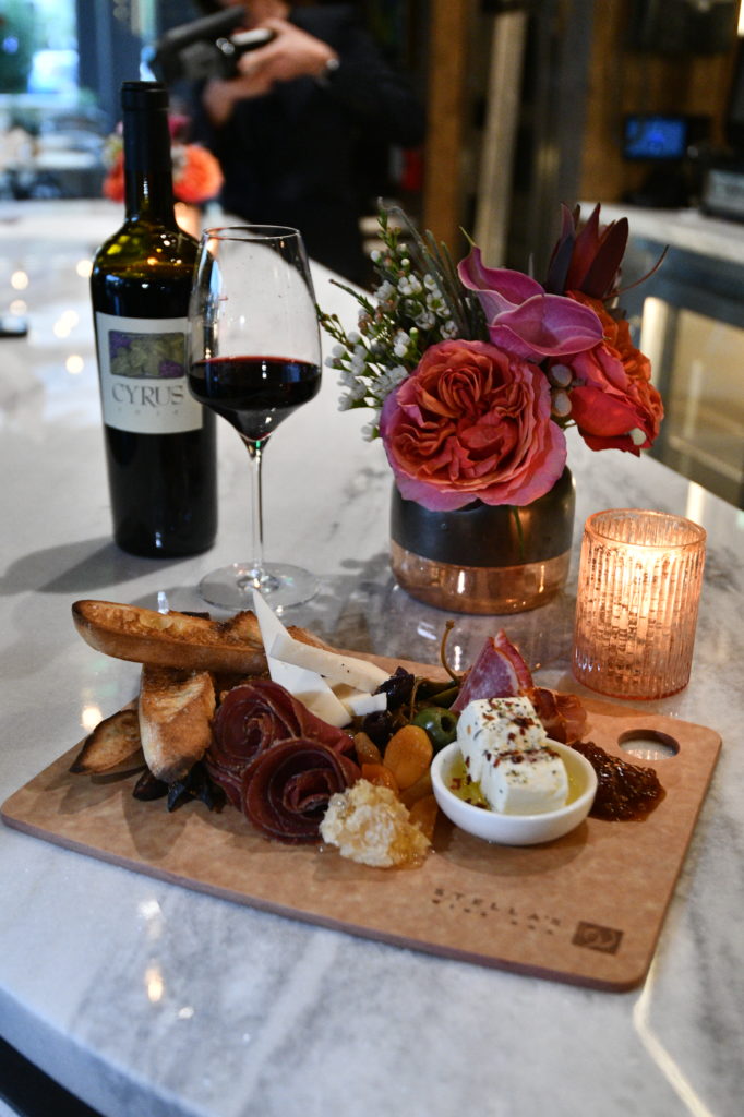 The Post Oak Hotel executive chef Jean Luc Royere has created a menu of charcuterie and small bites for Stella's guests.