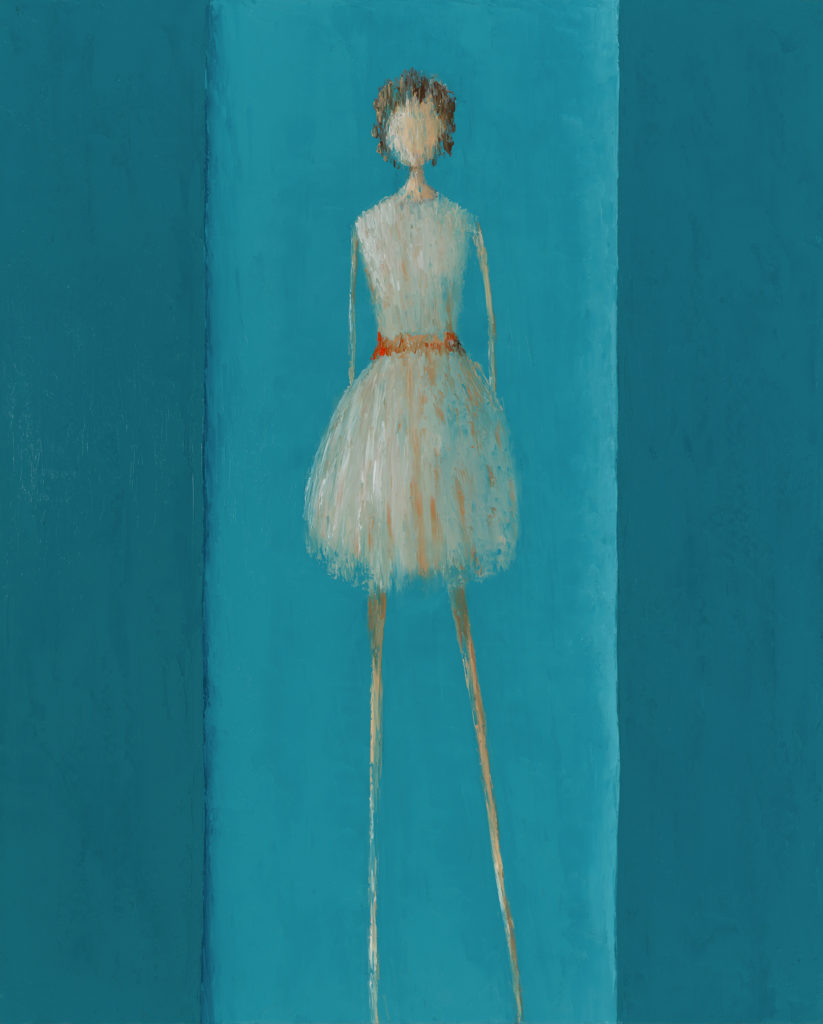 René Romero Schuler's Adora, 2019. Oil on canvas.