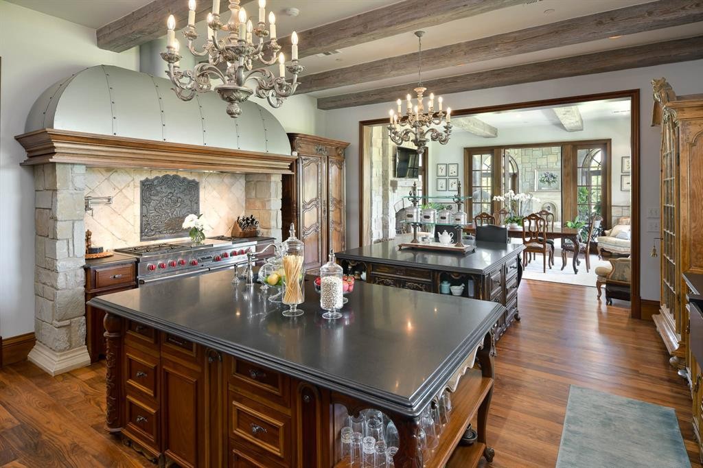 Entertaining and catering kitchen with old world appeal on J T Ottinger Road.