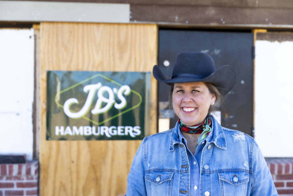 Named in honor of her grandfather, JD's Hamburgers will include other family recipes as well its own Martin House Beer - Westland Rattler. 