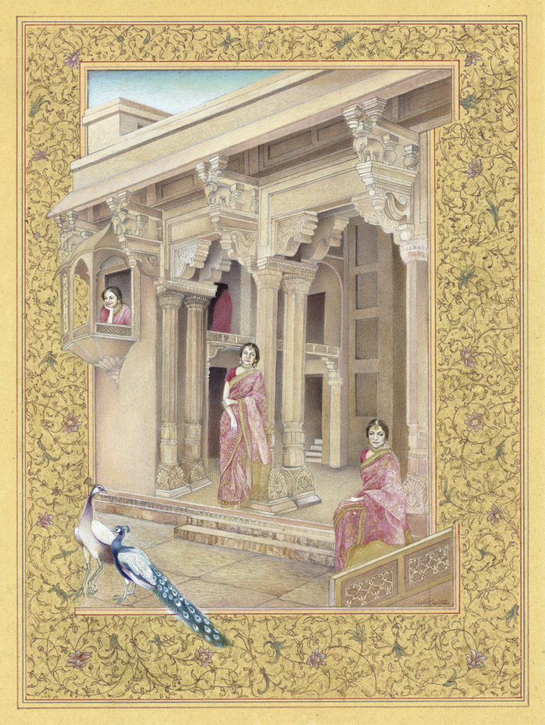 Sikander explores the tradition of Indo-Persian miniature painting weaving in a contemporary narrative. Sikander's Mirrat I is on view at the MFAH on March 20.