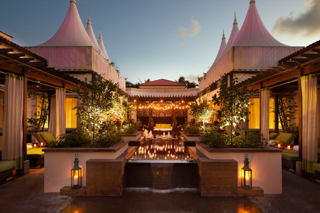 The "Self-Centered Garden" at the Eau Spa in Palm Beach. (Photo by Moris Moreno)