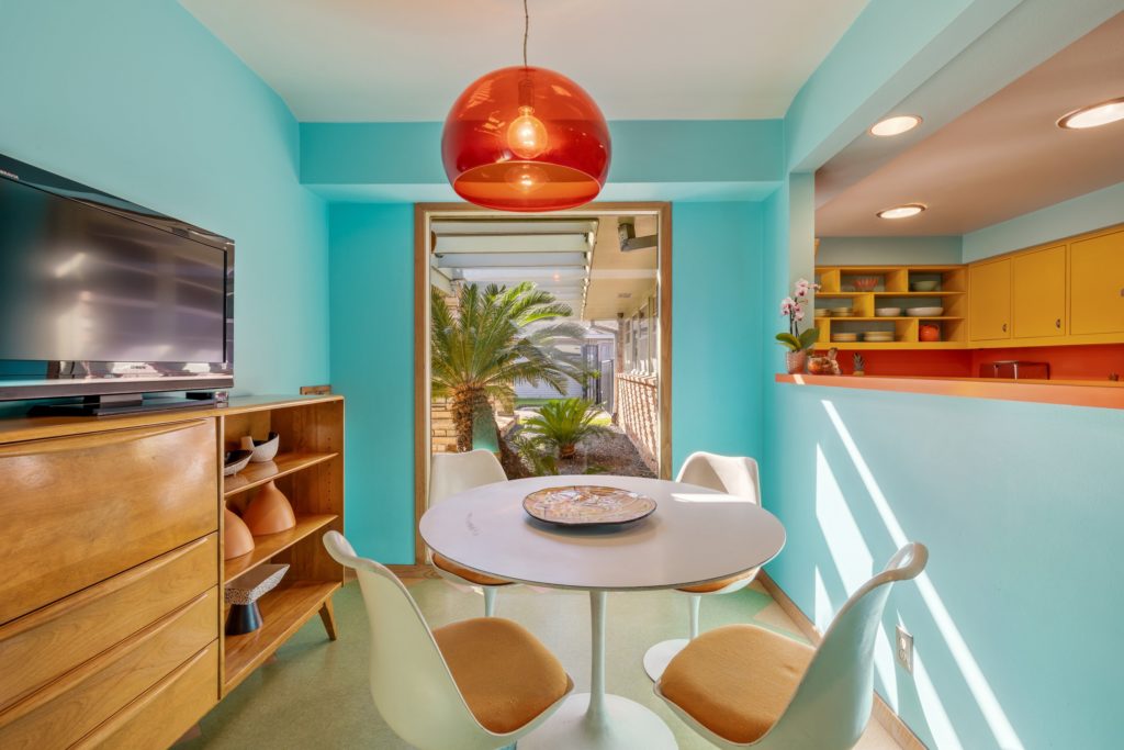 The mid-century modern time-capsule dwelling at 2430 Maroneal Street in Old Braeswood   (Photo by Josh Gremillion Photography)