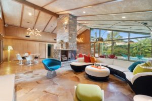 The mid-century modern time-capsule dwelling at 2430 Maroneal Street in Old Braeswood (Photo by TK Images)