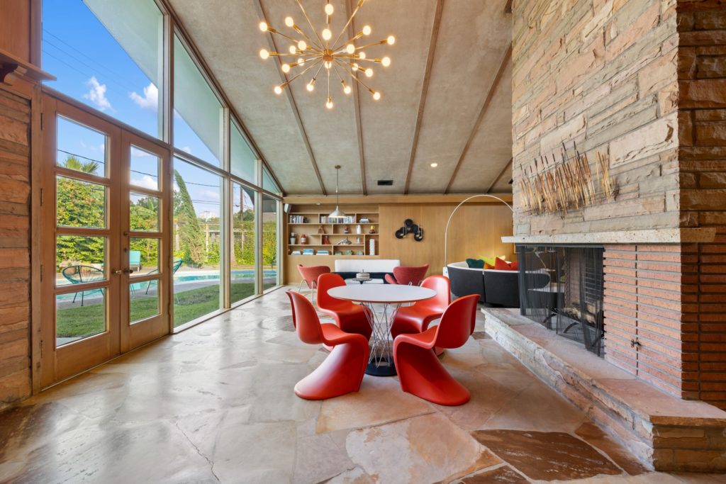 The mid-century modern time-capsule dwelling at 2430 Maroneal Street in Old Braeswood   (Photo by Josh Gremillion Photography)