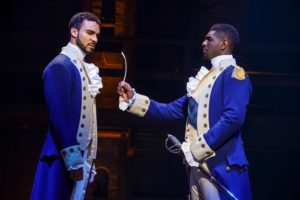 Sign up for the Ham4Ham ticket lottery for $10 ducats to Hamilton. (Photo by Joan Marcus)