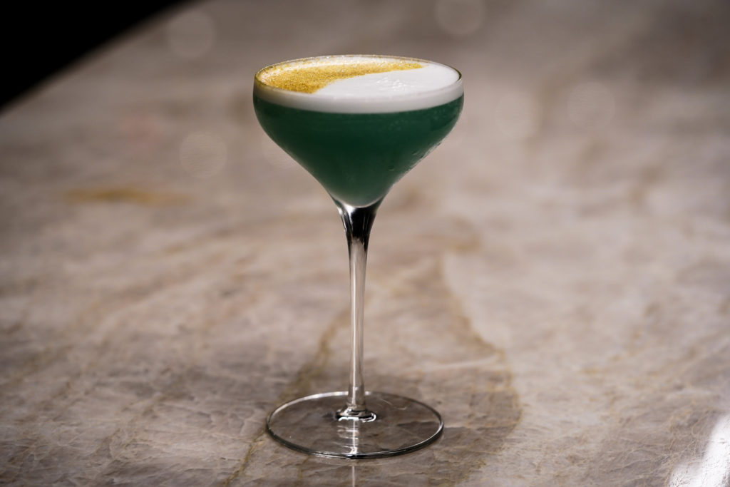 The Blue Moon cocktail created for Juliet by Ladies of Libation. (Photo by In-House Social)