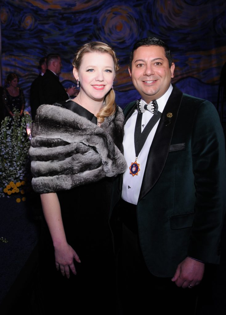 Carrie & Jonathan Zendeh at the Knights of Momus Coronation Presentation and Ball  (Photo by Rhea's Photographic Art)