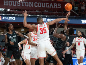 University of Houston Cougars men’s basketball team defeated the Tulane Green Wave, Wednesday night at the Fertitta Cente