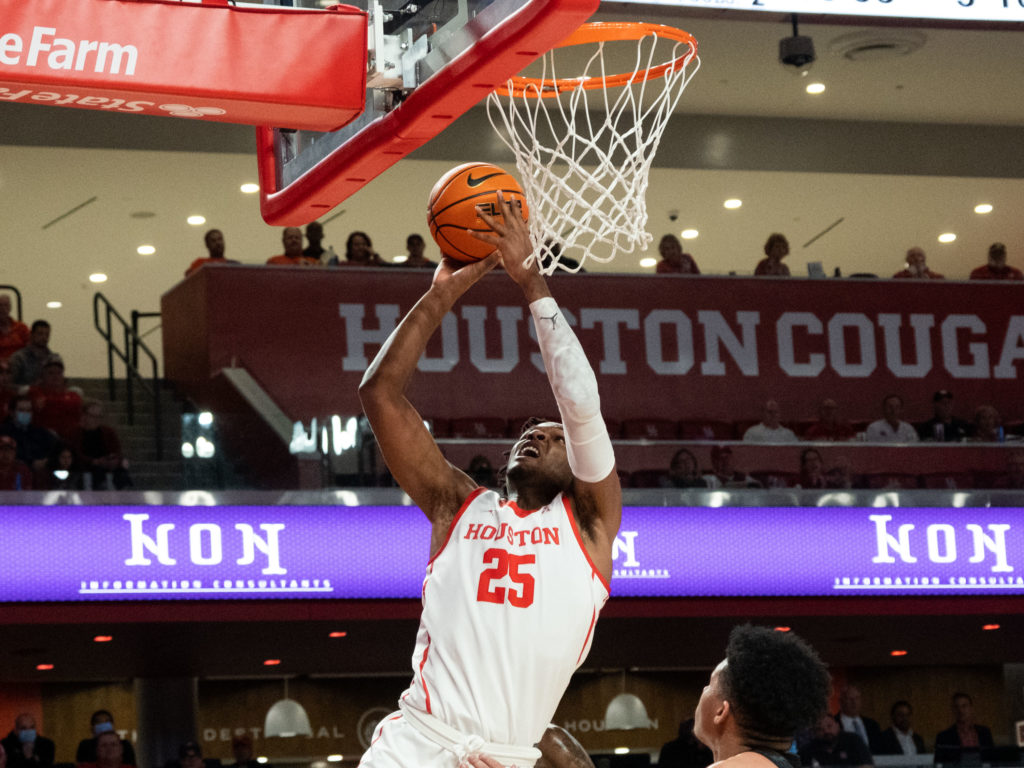 Josh Carlton has become a dominant inside force for the University of Houston. (Photo by F. Carter Smith)