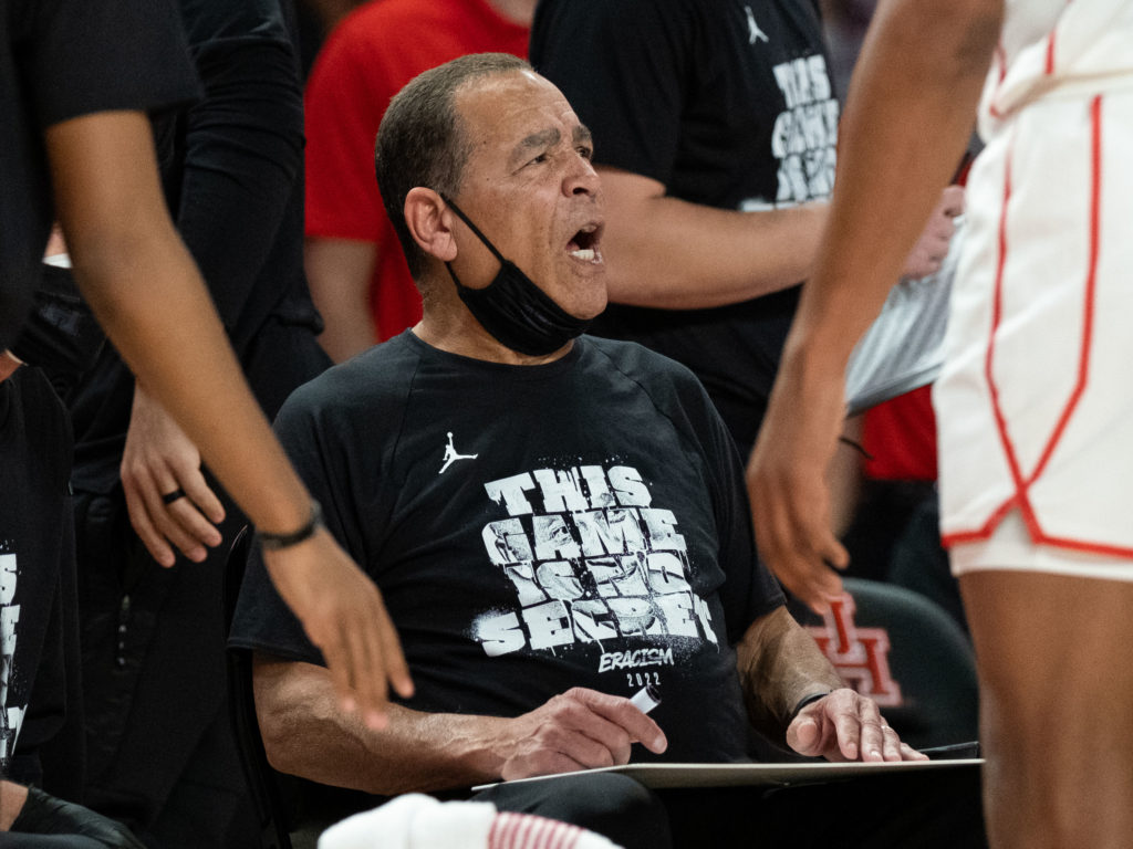 University of Houston coach Kelvin Sampson is never satisfied. (Photo by F. Carter Smith)