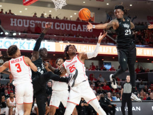 The University of Houston Cougars basketball team defeated the University of Central Florida, Thursday night at the Fertitta Center
