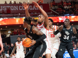 The University of Houston Cougars basketball team defeated the University of Central Florida, Thursday night at the Fertitta Center