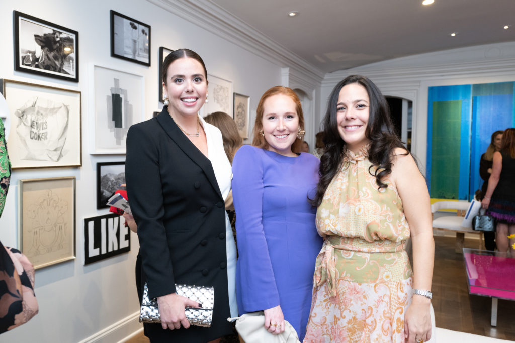 Gillian Sarofim, Annabelle Reade, Frances Lummis at CAMH's Another Great Night (Photo by Daniel Ortiz)