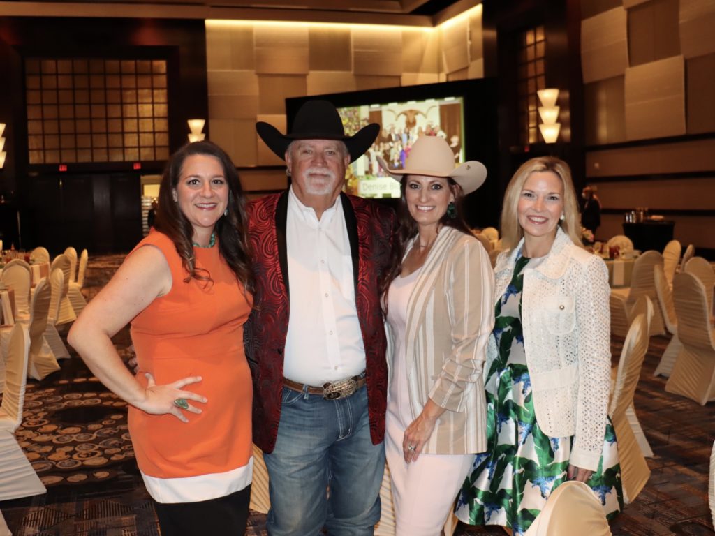 Mandy Bennett Niscavits, Mike & Mandi Pillow, Shelly Brock at the HLS&R Trailblazers Awards luncheon