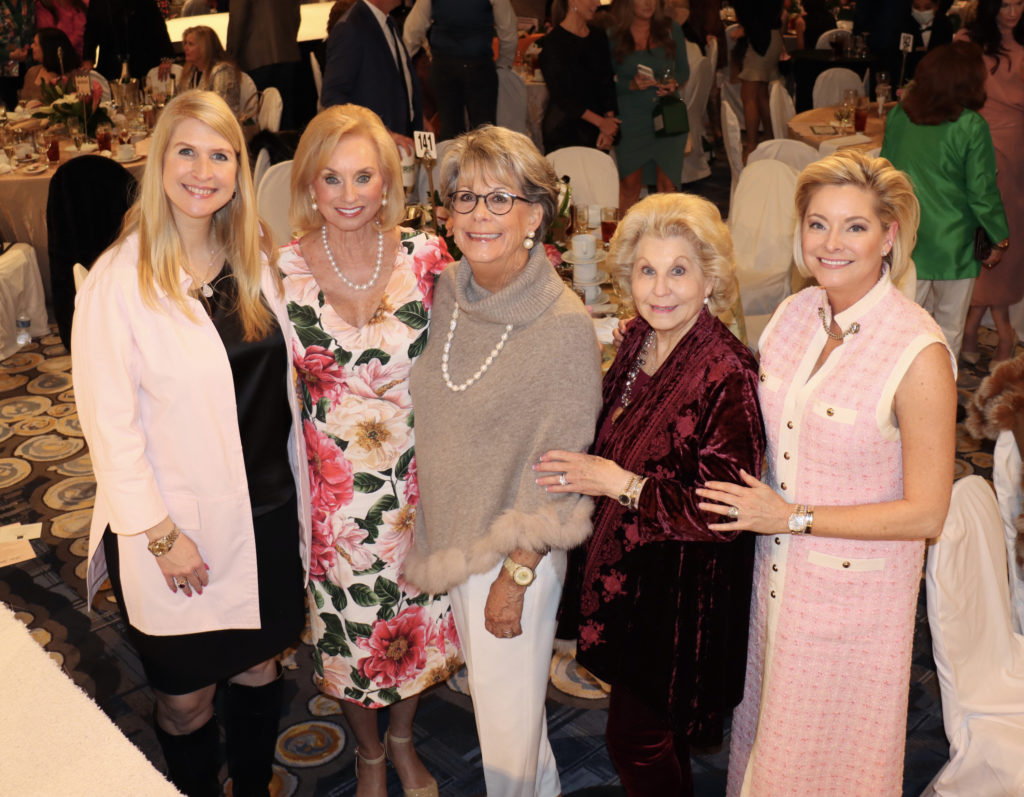 Jennifer Van Matre, Anne Richardson, Paula Robinson, Peggy Hollis, Courtney Adame at the HLS&R Trailblazers Awards luncheon
