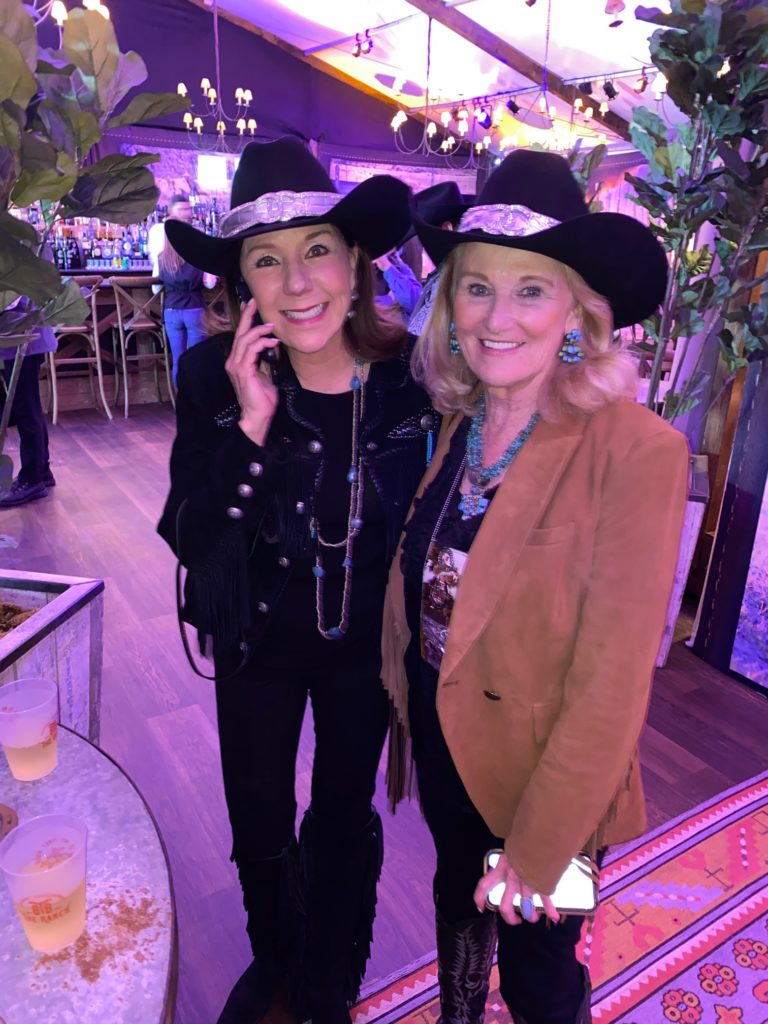 Elizabeth Stein, Denise Monteleone at The Ranch Saloon + Steakhouse at the Houston Livestock Show and Rodeo (Photo by Shelby Hodge)