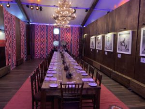One of the private dining rooms at The Ranch Saloon + Steakhouse , Ben Berg's swell addition to the Houston Livestock Show and Rodeo wining and dining scene. (Photo by Shelby Hodge)