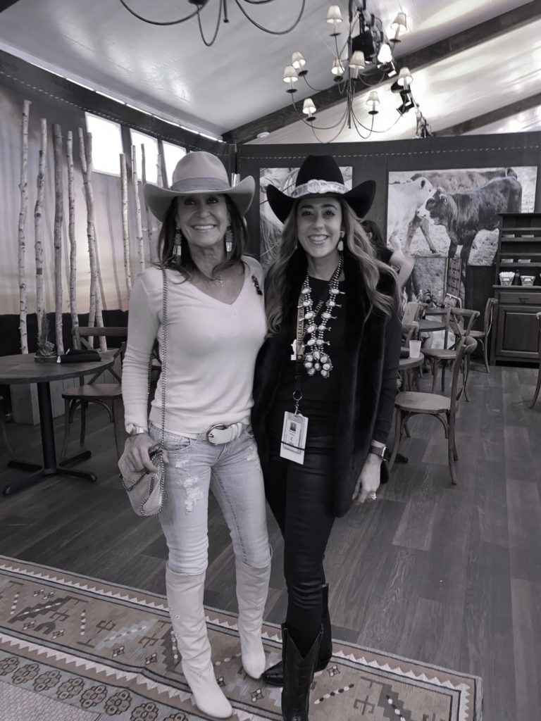 Annie Amante, Kristina Somerville at The Ranch Saloon + Steakhouse at the Houston Livestock Show and Rodeo (Photo by Shelby Hodge)
