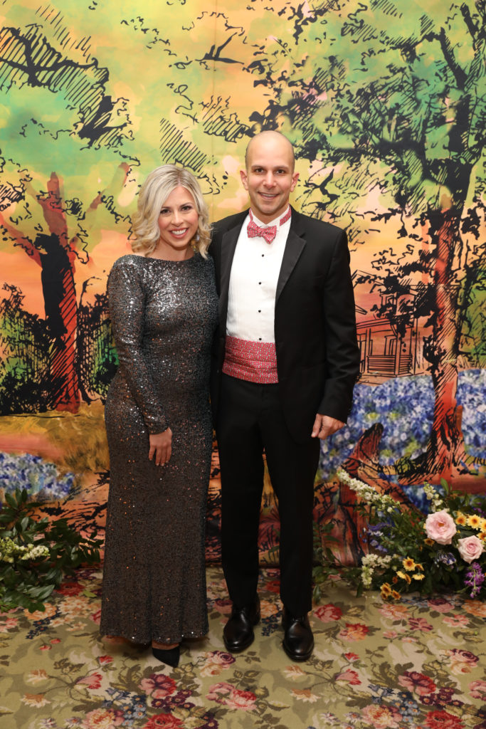 Jessica & Tony Essalih at the Junior League of Houston Charity Ball. (Photo by Priscilla Dickson)