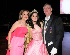 Libbie Ansell, Momus Queen Libbie Lee Ansell, Bill Ansell; Photo credit by Rhea’s Photographic Art (Photo by Rhea's Photographic Art)