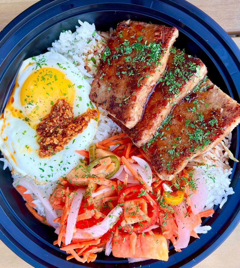 Magnolia Avenue – Ober Here homemade spam bowl looks outrageously appetizing