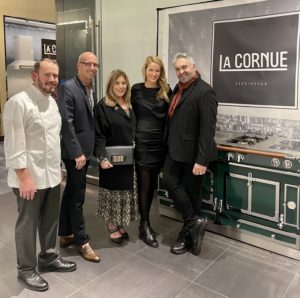 Martyn Lawrence Bullard unveils his Color Collection with La Cornue. With Middleby’s Anne Puricelli, Suzanne Kasler, Matthew Quinn, and Middleby Chef Chris.jpeg