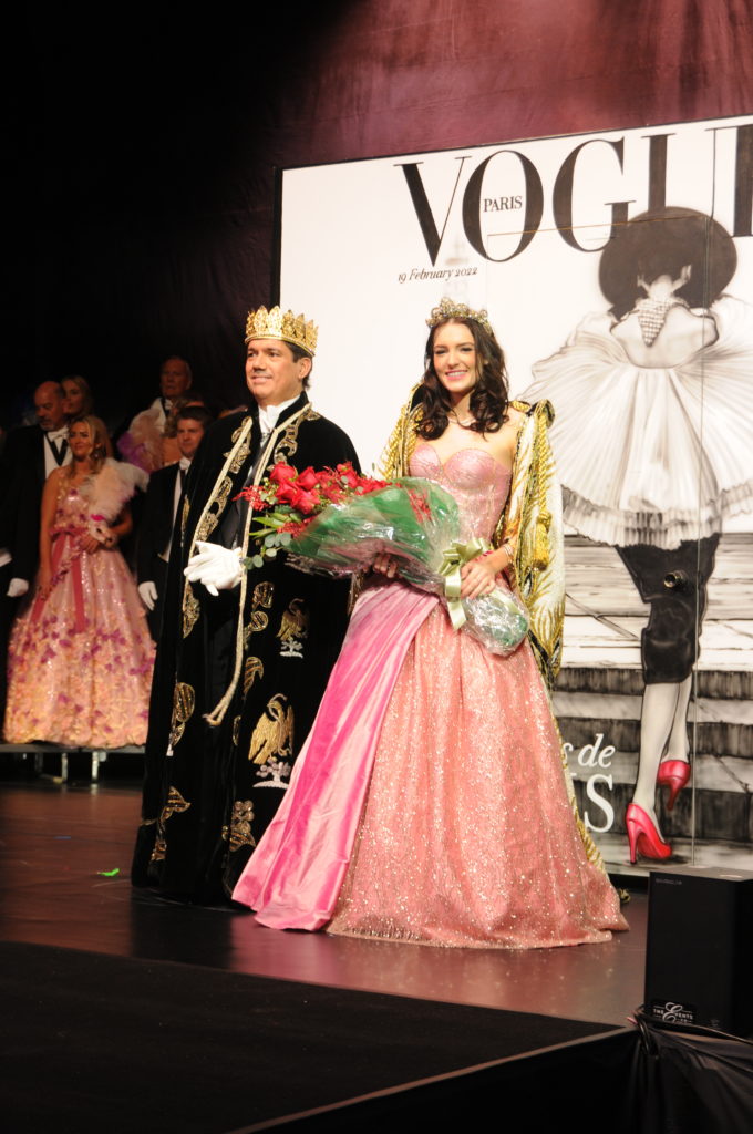 Momus King Frivolous CVI Frank Dominguez, III and Queen Libbie Lee Ansell (Photo by Rhea's Photographic Art)