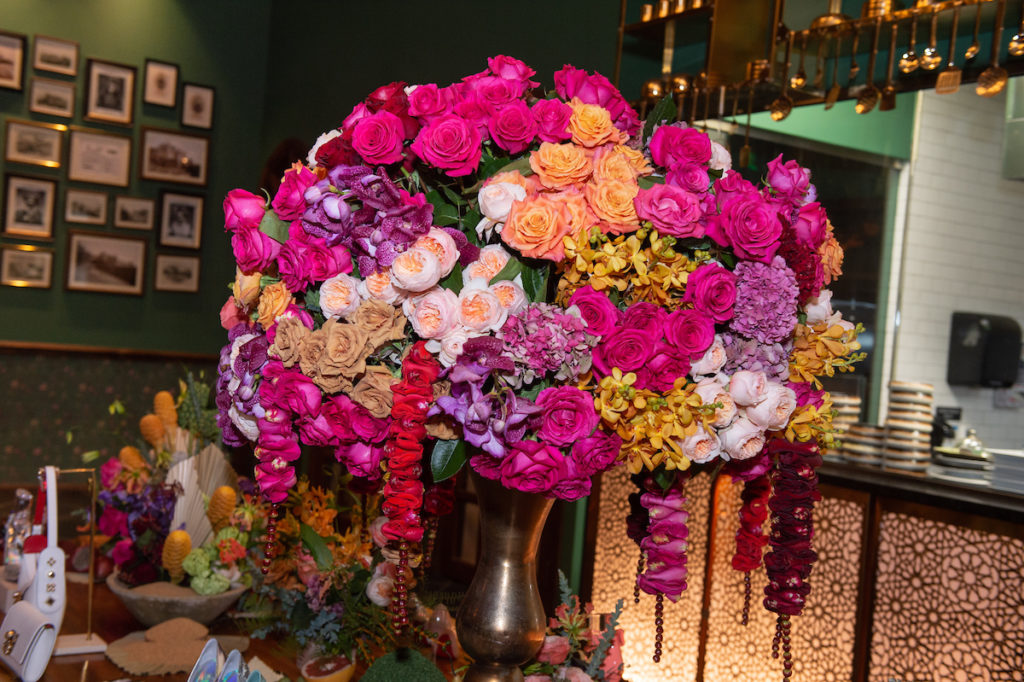 Vibrant explosions of flowers filled Musaafer with the colors of spring during The Galleria/PaperCity Spring Luxe Luncheon. (Photo by Wilson Parish)