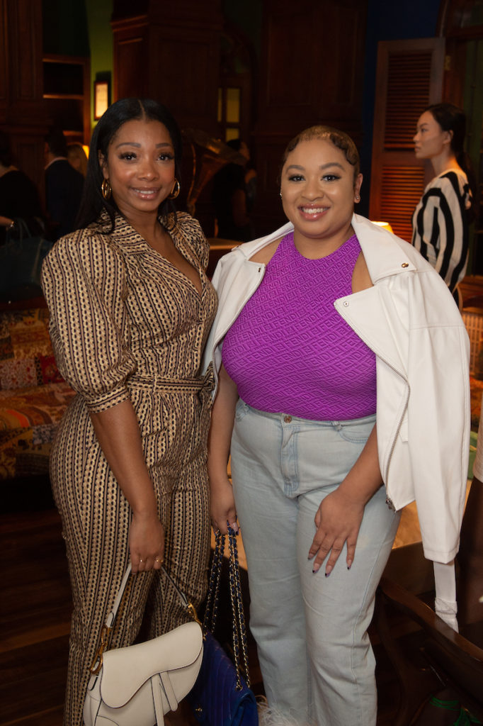 Britney Sumpter, Gabrielle Simmons at Musaafer for The Galleria/PaperCity Spring Luncheon. (Photo by Wilson Parish)
