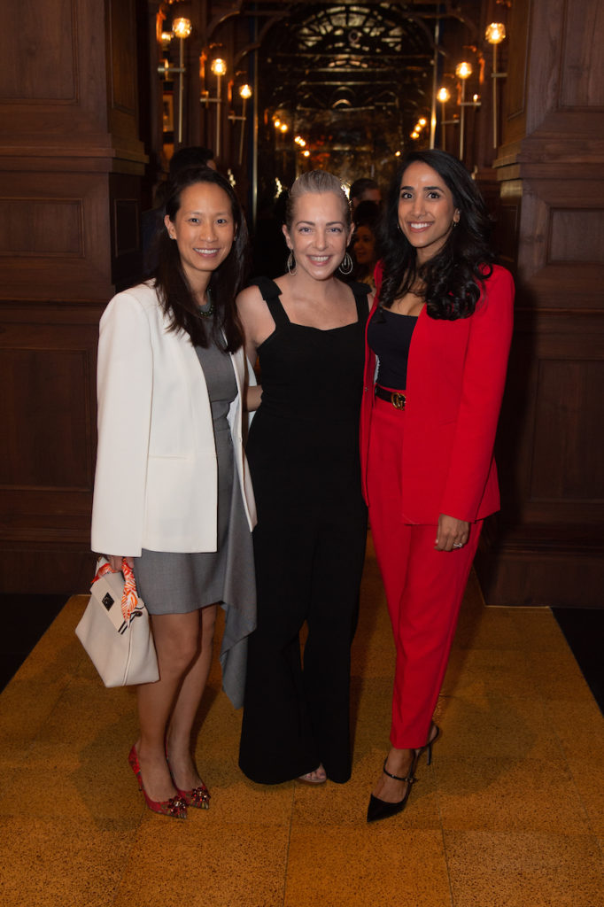 Janae Tsai, Pamela Merhan, Rima Linville at Musaafer for The Galleria/PaperCity Spring Luncheon. (Photo by Wilson Parish)