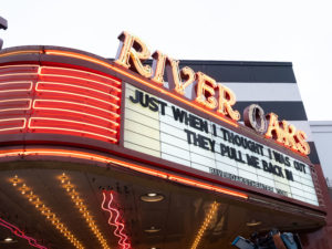 Mayor Sylvester Turner announced that the iconic Art Deco-era River Oaks Theater, which opened in 1939, was saved from the wrecking ball and will again exhibit films to Houstonians.