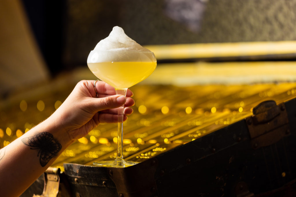 The Salt Foam Margarita at Wits is a favorite.  (Photo by Kathy Tran)