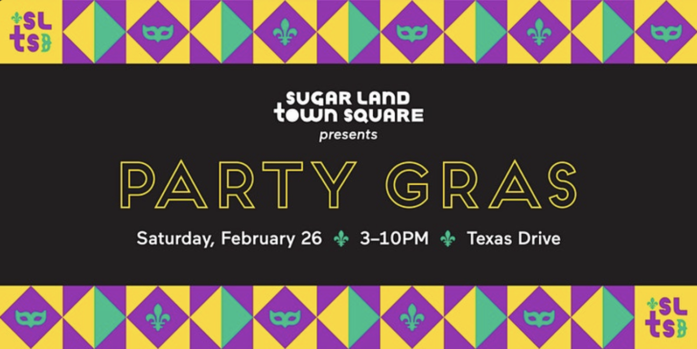 Party Gras at Sugar Land Town Square - PaperCity Magazine