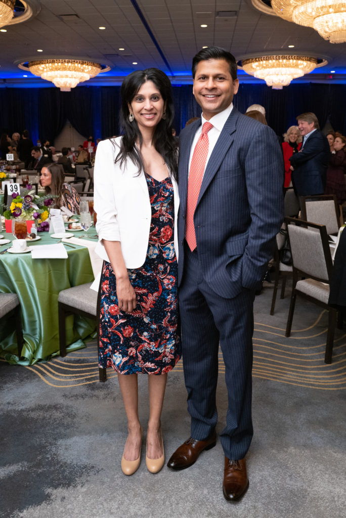 Sushma & Dr. Haresh Yalamanchili at the Bo's Place luncheon (Photo by Daniel Ortiz)