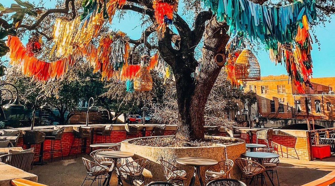 Tim Love – the patio vibe at Love’s newest Paloma Suerte, also in Mule Alley.