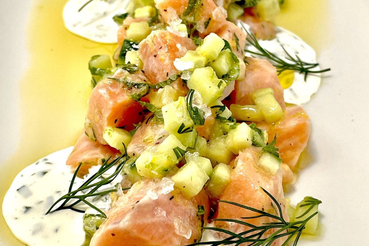 Ora King Salmon Crudo PaperCity Magazine