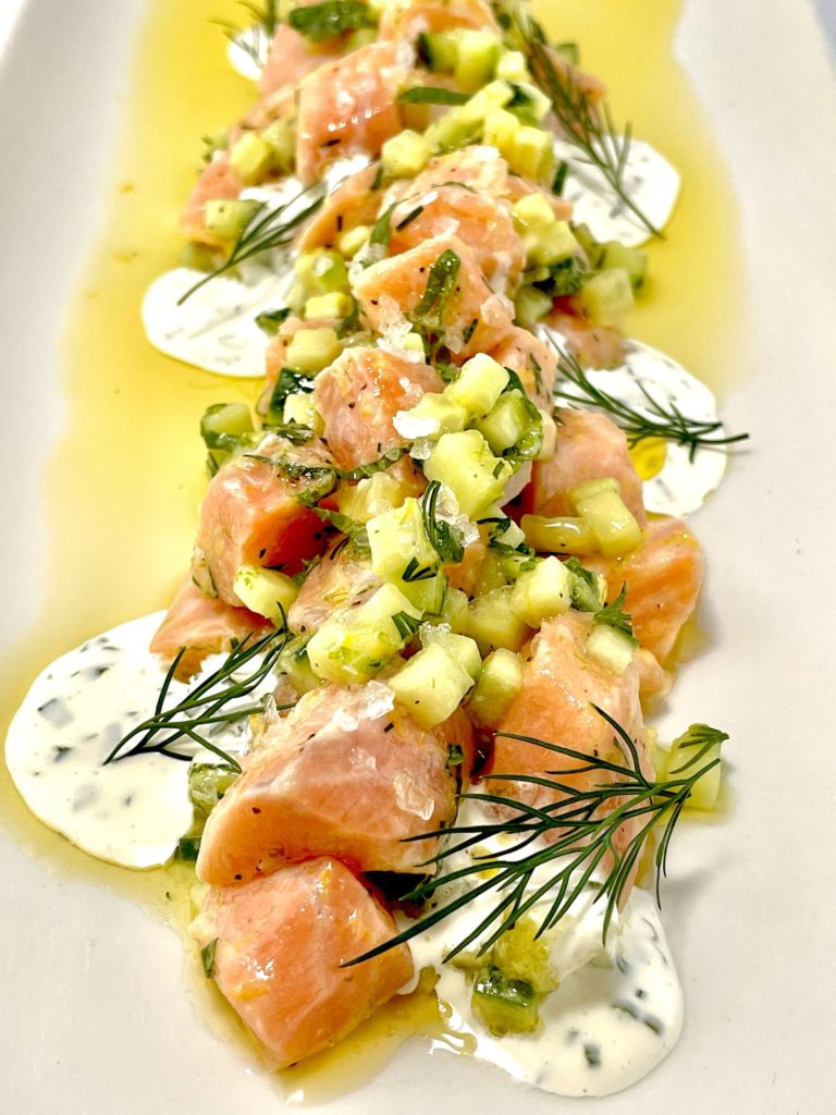 Truluck’s_Ora King Salmon Crudo