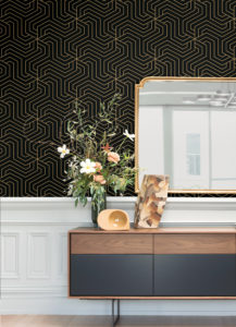 Zoe – Rachel Zoe’s Ramsey Geometric for WallPops wallpapers.