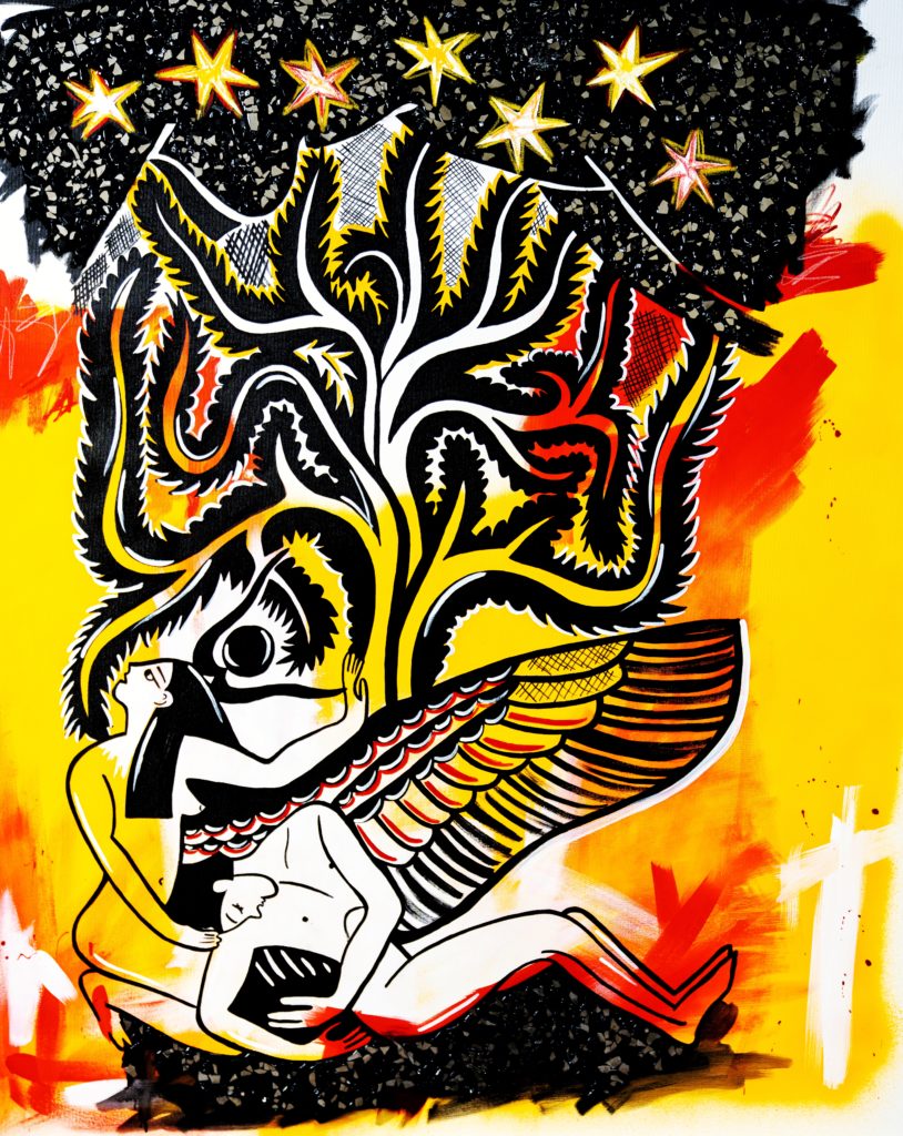 Marian Mekhail's "Knight In Distress," 2021, at Janette Kennedy Gallery