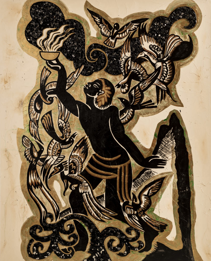 Marian Mekhail's "BAKHOOR,"  2021, at Janette Kennedy Gallery