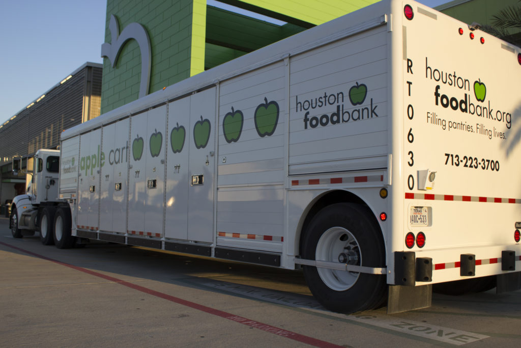 The Houston Food Bank’s mobile pantry