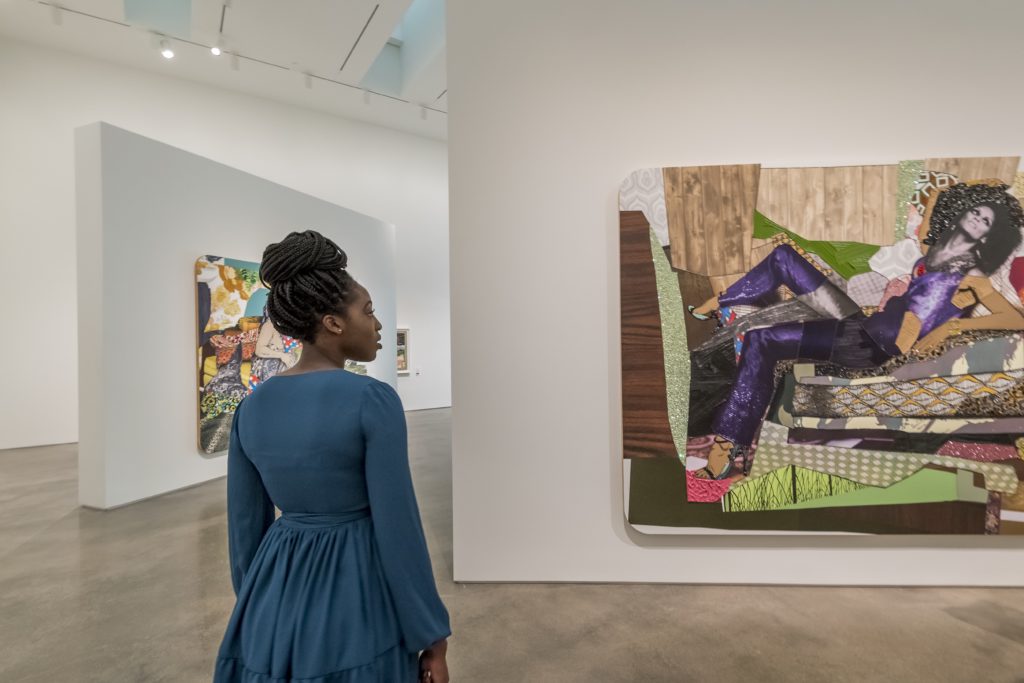 "Mickalene Thomas: Waiting on A Prime-Time Star," Fall 2017. (Photo by Nash Baker)