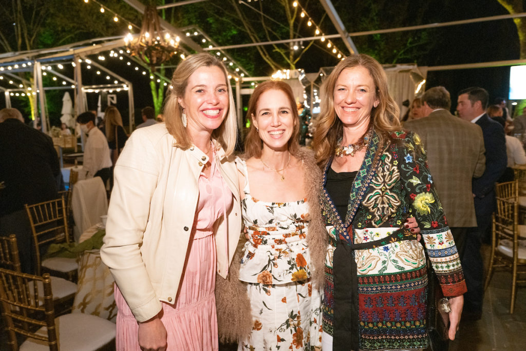 Molly Voorhees, Carolyn Dorros, Marina Christenson attend the Trees for Houston Root Ball (Photo by Daniel Ortiz)