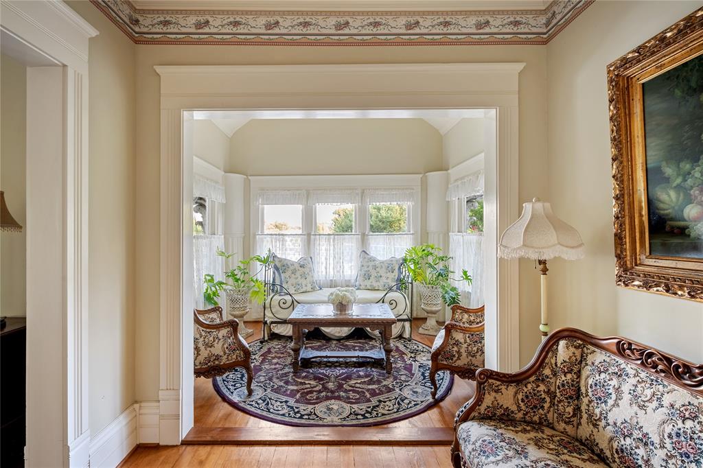 A sun-soaked sitting area. 